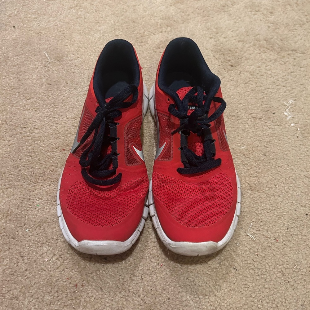 Red Nike Athletic Sneakers